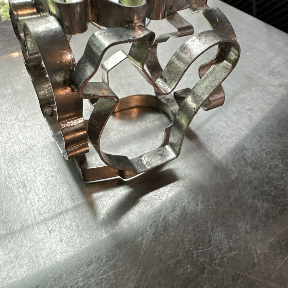 Vintage Ekco Holland Multi Sided Cookie Cutter Metal Animal Shapes